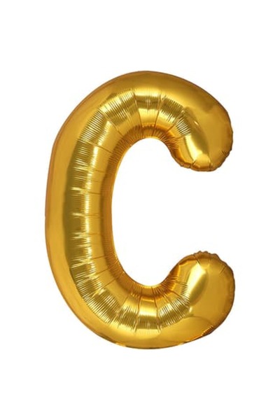 eğlencemarketi Altın 100 CM Büyük Boy Harf Balon Doğum Günü Yaş Parti Balonu ...