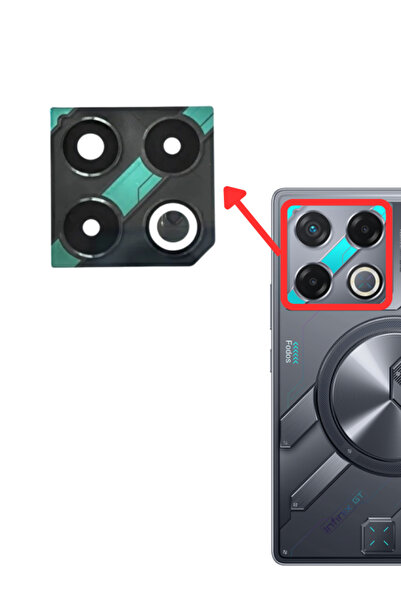 Fodos Infinix GT 20 Pro Kamera Lensi Cam - Kamera Camı - Yapışkanlı - X6871 U...