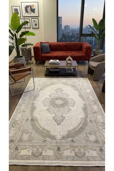 KEVLİNE Luxess Roma Collectıon Akrilik-Polyester Dokuma pamuk tabanlı halı