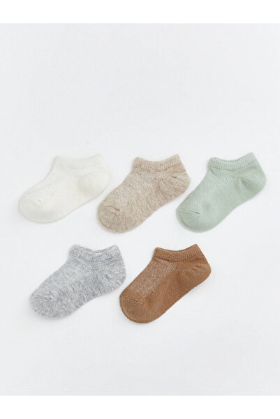 LC Waikiki Lcw Baby Ecru Baby Boy Booties Socks 5-Pack