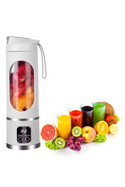teknohediye POWERMASTER PM-25963 450ml Şarjlı Taşınabilir Blender Smoothie Ma...