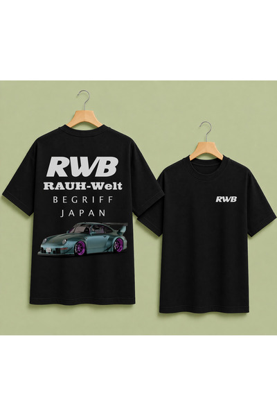 VODEXA Μπλουζάκι Unisex Oversize με στάμπα RWB, 100% βαμβακερό, άνετη εφαρμογή