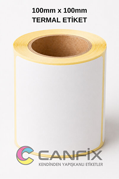 Canfix 100x100 mm Termal Kargo Etiketi 500 Sarım
