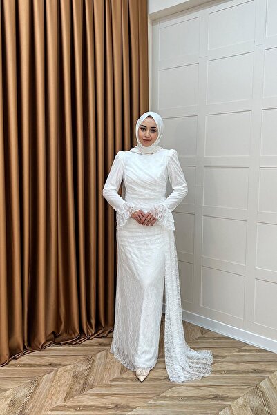 MERVE TESETTÜR Dantelli Tasarım Abiye
