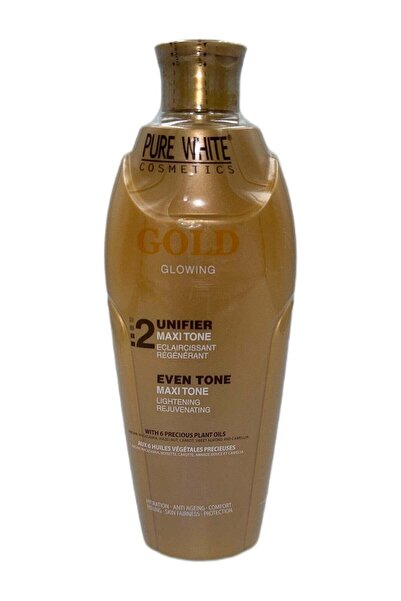 Pure White Cosmetics Gold Glowing Unifier Maxi Tone Skin Lightening Lotion 400ml