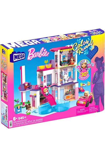 mattel BARBIE MEGA BLOKS DREAMHOUSE BARBIE COLOR REVEAL PLAYSET