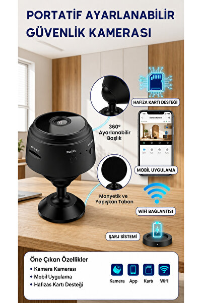 HMO Store Gözünüz Arkada Kalmasın: Portatif & 360° Ayarlanabilir Mini Güvenli...