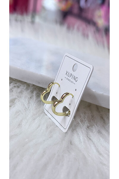 iky aksesuar Xuping Heart Women's Earrings 2 cm