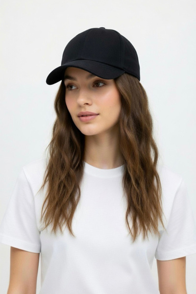 Mollycrush Unisex Black Plain Baseball Cap – Sports & Casual Use, Adjustable Cap