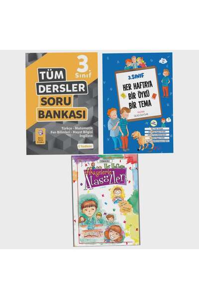 Tudem Yayınları 3. Sınıf Tüm Dersler Soru Bankası + Atasözleri Anlama + Okuma...