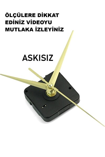 CNR SHOP Saat Makinesi, 16 MM ŞAFT BOYU Akar Sessiz Çalışır, Saat Mekanizması...