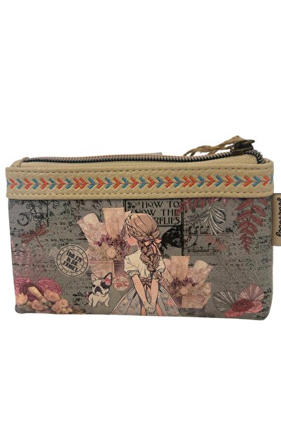 Sweet Candy Γυναικείο πορτοφόλι με σχέδιο κούκλας και θήκες για κάρτες