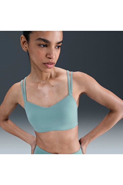 Nike Zenvy Γυναικείο Αθλητικό Σουτιέν με Τιράντες, Ενισχυμένο, Ελαφριάς Υποστ...