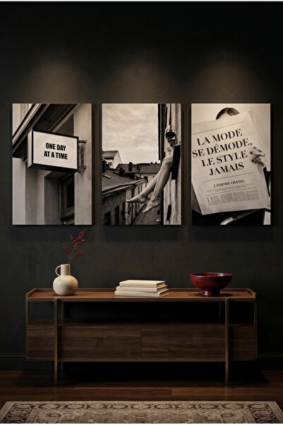 Artease 3-Piece Parisien Canvas Painting