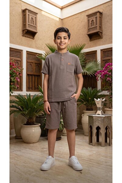 h.kids طقم "ألوان الأرض" الكاجوال