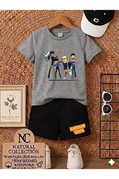 Nice Clothes ΚΑΛΟΚΑΙΡΙΝΟ ΠΑΙΔΙΚΟ ΣΕΤ ΜΕ ΜΠΛΟΥΖΑΚΙ ΚΑΙ ΣΟΡΤΣ ΟΥΝΙΣΕΞ (ΓΚΡΙ ΤΟΠ...