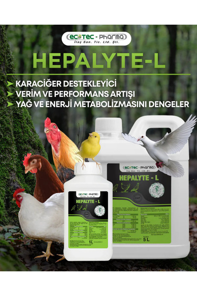 Ecotec Pharma Hepalyte-L 1 Litre - Karaciğer Destekleyici - Verim -