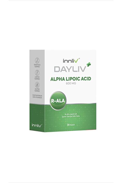 DAYLIV Alfa Lipoik Asit 600 Mg 30 Kapsül R-Alfa Lipoik Asit İçeren Takviye Ed...