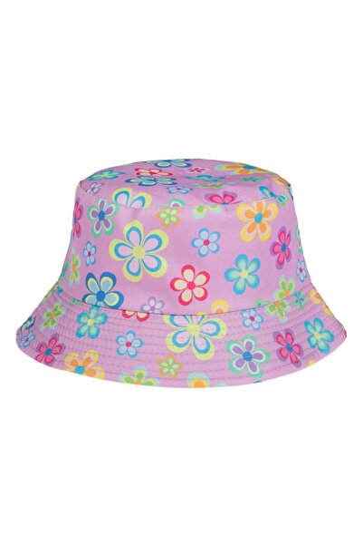 OEM Palarie de Tip ”Bucket” Lila cu Model Floral pentru Copii