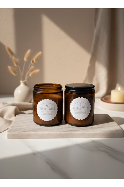 Velvet Beach Breeze Candle |   With the Aroma of the Ocean in a 400g Amber Gl...