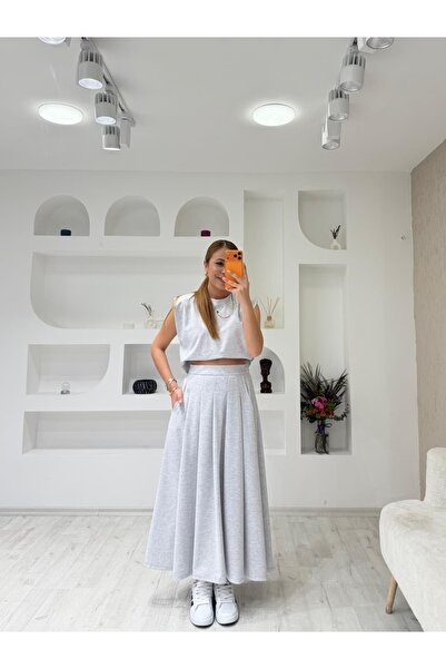 İrka Moda Modal Tişört Etek Takım