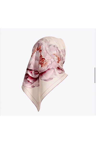 Zerafetim Twill İpek Eşarp Pudra, Pembe