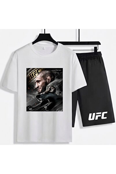 SVART WEAR Khamzat Chimaev UFC Unisex 100% βαμβακερό σορτς - Σετ μπλουζάκι κα...