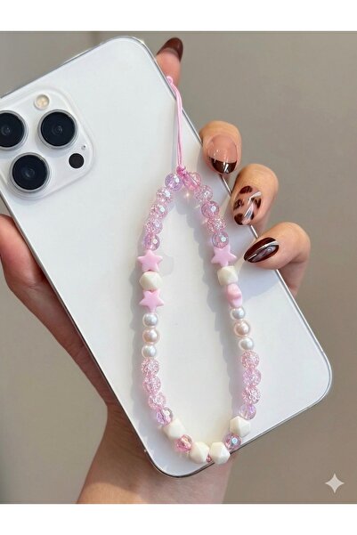 Cicimix Renkli Boncuklu Telefon Charmı Çanta Aksesuarı Bileklik Aksesuarı Tel...