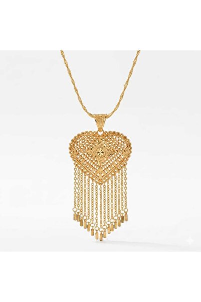 SLOWSHE -Hint İşi 90cm 22K Gold Kaplama Kolye