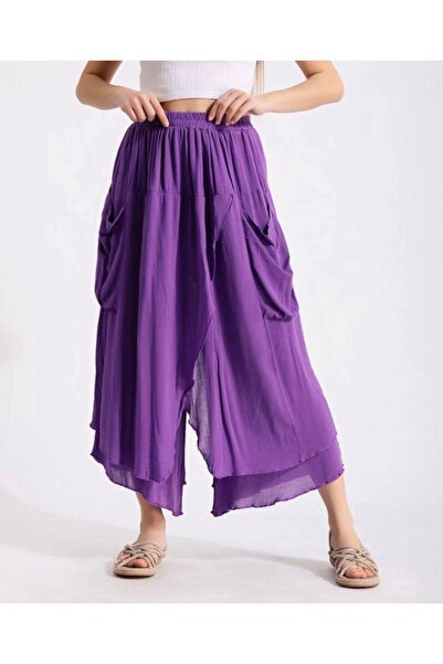 PHUTİ COLLECTION 100% Viscose Covered Pants