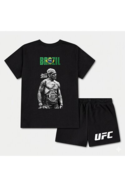 SVART WEAR Чарлз Оливейра UFC Унисекс 100% памучни шорти - Комплект тениска и...