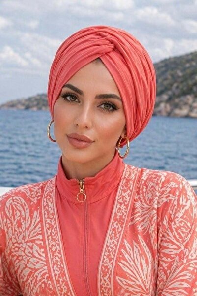 Aişe tesettür Μοντέλο Mercan Burgu Έτοιμο για τη θάλασσα - Καπέλο πισίνας