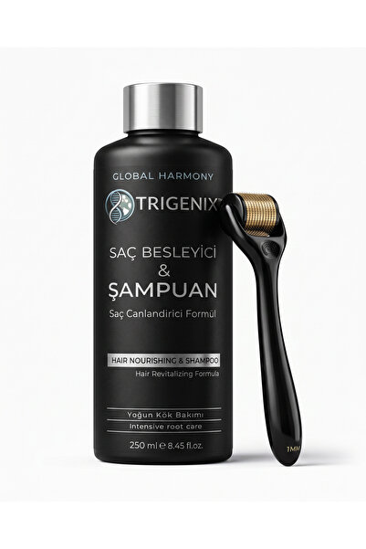 GLOBAL HARMONY ECZACILIK TRIGENIX Saç Besleyici Şampuan & Dermaroller Seti (1MM)