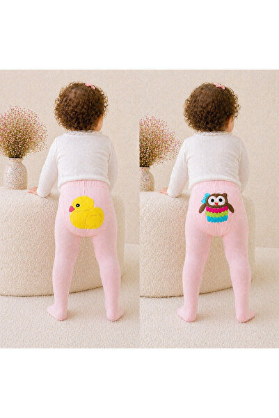 Minimissbaby Minimiss Baby Kız Bebek Muz Çorap – Sevimli Hayvan Desenli 2’li ...