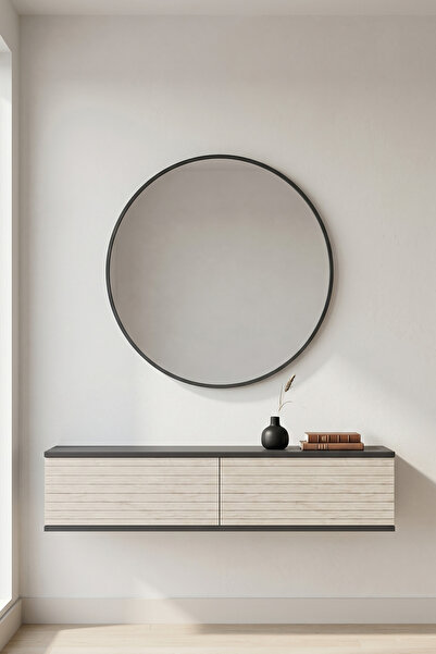 zetuna home TDA1214AT DUVARA MONTAJ TV STAND, TV RAFI ANTRASİT - TRAVERTEN 120CM