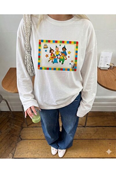 Disante 100% βαμβακερό μπλουζάκι με μακρύ μανίκι και λαιμόκοψη ποδηλάτου, σε ...