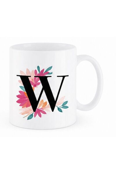 KADOREX DESIGN كوب شخصي بتصميم حروف زهرية
