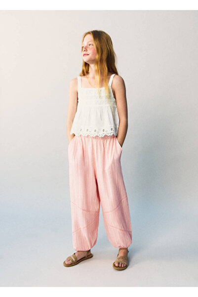 MANGO Kids İşleme detaylı bluz