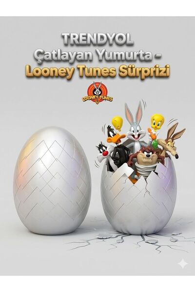 HEDİYEVİM Loney Tunes Sürpriz Figür Yumurta Loney Tunes Çatlayan Sürpriz Yumu...