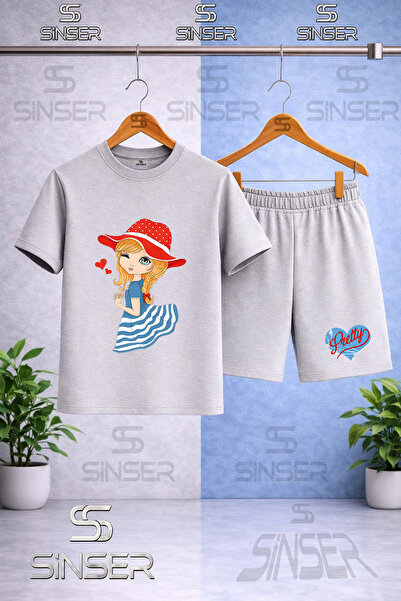 SS SİNSER Παιδικό ANIME PRTY GIRLS RED HAT Μπλουζάκι με στάμπα με λαιμόκοψη -...