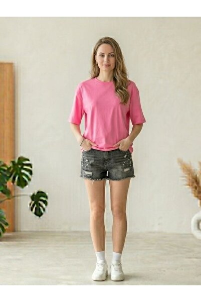 EXPECTED Women's Oversize Cotton Relaxed Fit T-Shirt