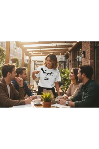 URBANTRENDSTORE Unisex Minimal Printed Pattern Casual for Holidays Simple Bas...