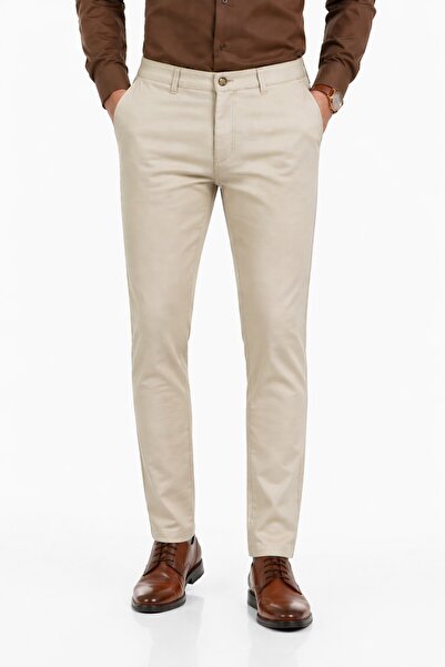 Amaro Men's Slim Fit Canvas Trousers Summer Model Bgl-St05394
