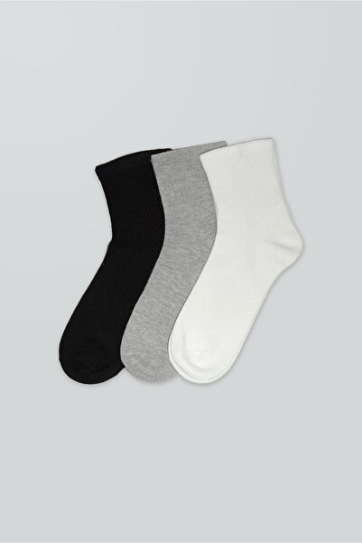 DUYAL 3 Çift Unisex Bambu Yarım Çorap Seti - Dikişsiz & Nefes Alan Doğal Doku...