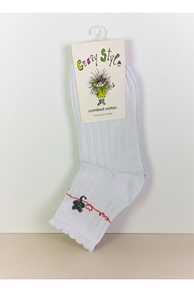 Dark Velvet Γυναικείες κάλτσες με σχέδιο λευκής γάτας, 4 τεμαχίων, 36-40