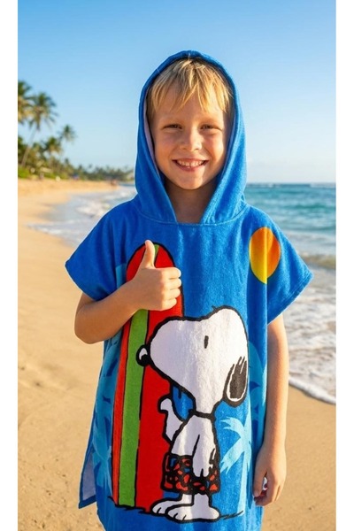 Patriko Παιδική πετσέτα παραλίας με κουκούλα και δημοφιλείς χαρακτήρες για κο...