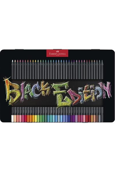 Generic Faber-Castell Black Edition Wooden Pencils, 36 Colors Pack