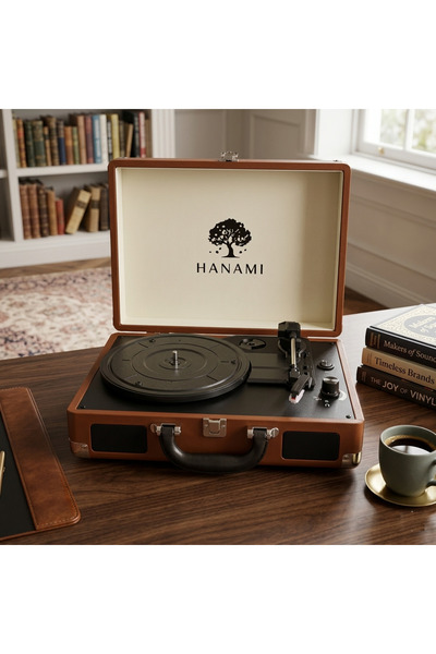 QUIQA Hanami HEM SARJLI HEM BLUETOOTH'LU TÜM PLAKLARI ÇALAN PİKAP
