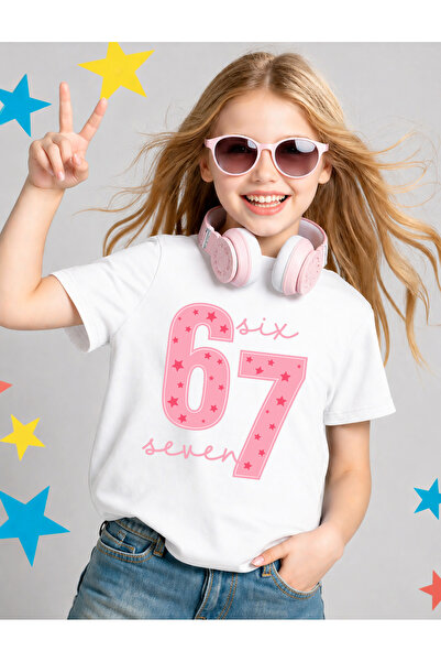 STİL-X ШЕСТ СЕДЕМ ПЕЧАТЕНА МОМИЧЕШКА ТЕНИСКА, 67 ДИЗАЙН