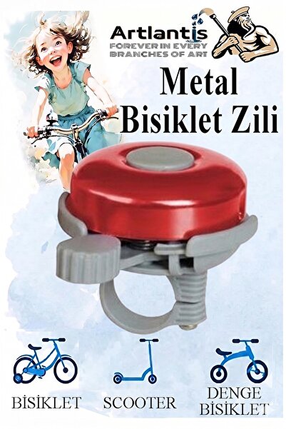 Artlantis Metal Bisiklet Zili 1 Adet Scooter Zili Denge Zili Alümünyum Bisikl...